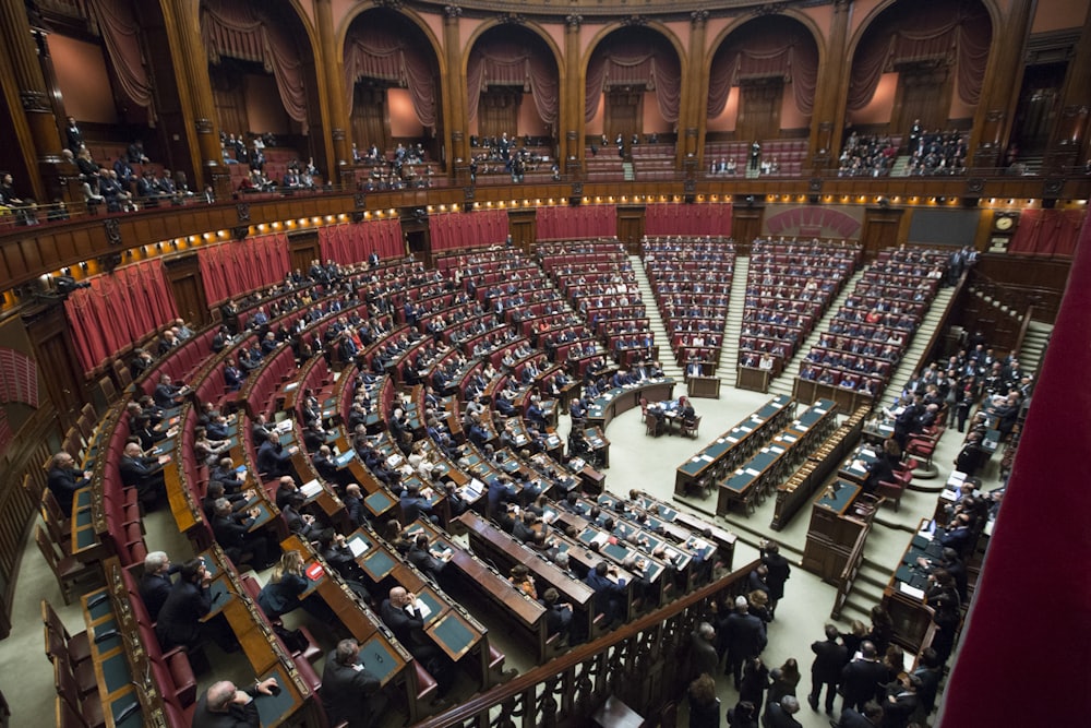 Parliament chamber in session